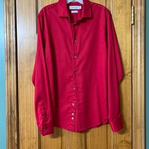 Calvin Klein youth red dress shirt. Size 16. Excellent condition